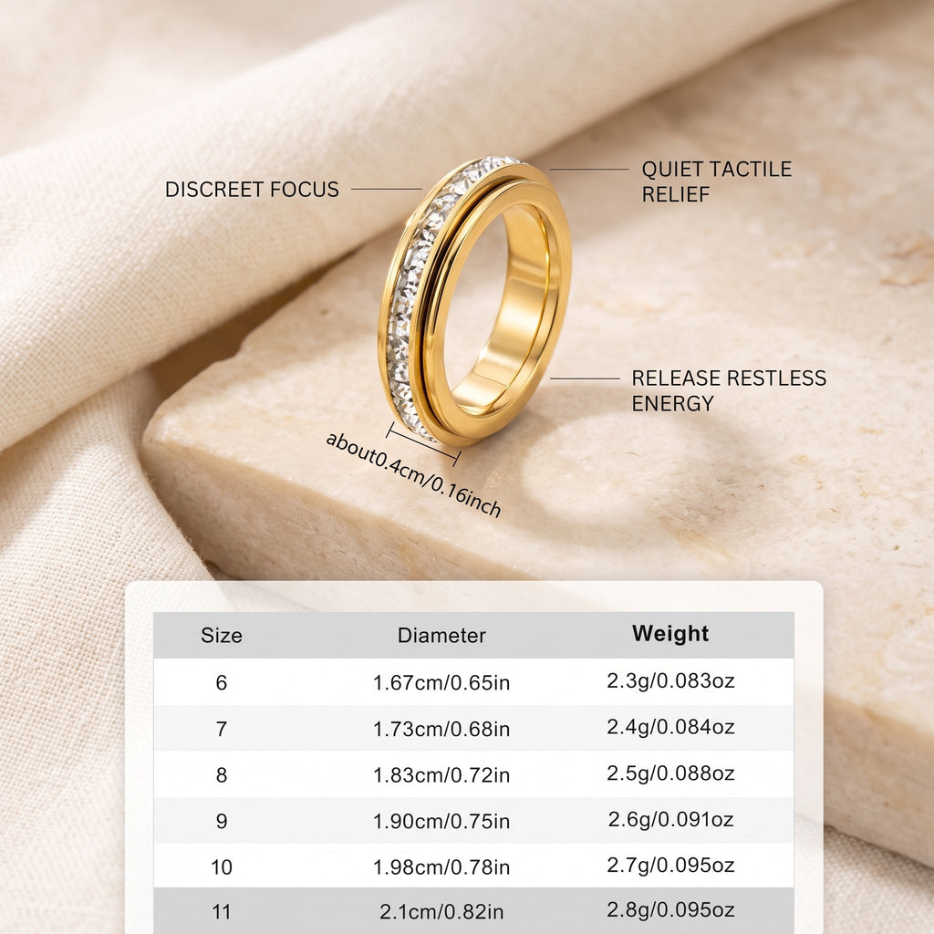 CalmSpin: Stainless Steel Ring