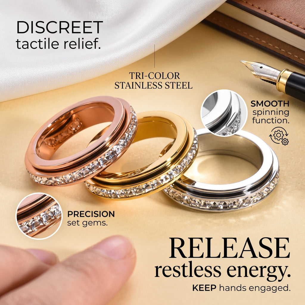 CalmSpin: Stainless Steel Ring