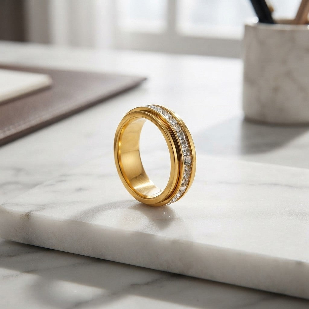 CalmSpin: Stainless Steel Ring